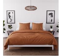 Intemporel Parure de Couette en Microfibre lavée 260x240 cm Boheme Terra, par Soleil d'Ocre