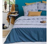 Parure De Couette En Percale De Coton Aux Motifs Texturés