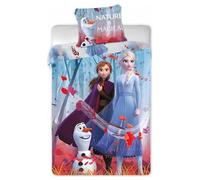 Parure de Couette Frozen Disney - 1 Housse de Couette 140x200 + 1 taie 63x63cm (Parure de lit Frozen - B)