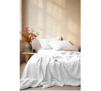 Parure de Couette Gaze de Coton Blanc 220x240 cm - Le Clos des Songes - Douce & Respirante