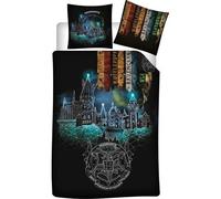 Parure de Couette Harry Potter- 1 Housse de Couette 140x200 + 1 taie 63x63cm (Parure de lit Harry Potter - E)