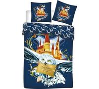 Parure de Couette Harry Potter - 1 Housse de Couette 140x200 + 1 taie 63x63cm (Parure de lit Harry Potter - M) (Duvet Set - H, 140 x 200 cm | 63 x 63 cm)