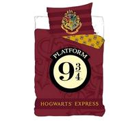 Parure de Couette Harry Potter - 1 Housse de Couette 140x200 + 1 taie 63x63cm (Parure de lit Harry Potter - M) (- A, 140 x 200 cm | 63 x 63 cm)