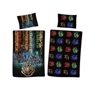 Parure de Couette Harry Potter- 1 Housse de Couette 140x200 + 1 taie 63x63cm (Parure de lit Harry Potter - D)