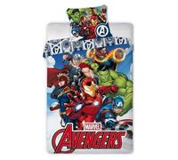 Parure de couette - HOMEROKK - Avengers - 140x200 cm - Drap housse 90x190 - 100% Polyester
