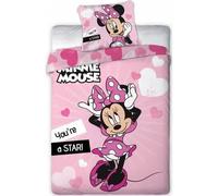 Parure de couette - HOMEROKK - Minnie Disney - 140x200 cm - Taie d'oreiller - Drap Housse 90x190 cm