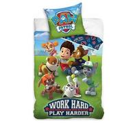 Parure de couette - HOMEROKK - Pat Patrouille - 140x200 cm - 100% coton - Drap housse 90x190 cm