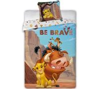 Parure de Couette Le Roi Lion Disney - 1 Housse de Couette 140x200 + 1 taie 63x63cm (Parure de lit Le Roi Lion Disney - M) (The Lion King Bedding Set - A, 140 x 200 cm | 63 x 63 cm)