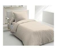PARURE DE COUETTE LOVELY HOME - 140x200 cm - 100% COTON - BEIGE CREME Beige G