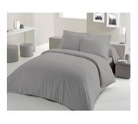 PARURE DE COUETTE - 220x240 cm - 100% COTON - GRIS CLAIR