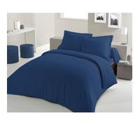 Lovely Home Parure de couette 240 x 260 cm 100% coton bleu