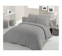Lovely Home Parure de couette 240x260 cm 100 % coton Gris clair