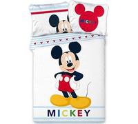 Parure de Couette Mickey Disney - 1 Housse de Couette 140x200 + 1 taie 63x63cm (Parure de lit Mickey - G)