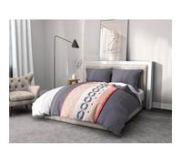 Parure de couette microfibre HOME PASSION BLING - 1 housse de couette 240 x 260 cm + 2 taies d'oreiller 63 x 63 cm - Bleu