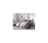 parure de couette microfibre home passion bling - 1 housse de couette 240 x 260 cm + 2 taies d'oreiller 63 x 63 cm - bleu