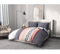 Parure de couette microfibre HOME PASSION BLING - 1 housse de couette 240 x 260 cm + 2 taies d'oreiller 63 x 63 cm - Bleu