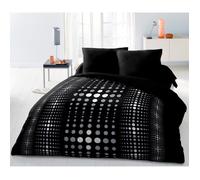 Home Linge Passion Parure de Couette 220x240 cm - Housse imprimée + taie - Douce, légère et Facile d'entretien - Motifs Modernes - Steevy
