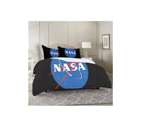 Parure de couette NASA- Microfibre- 1 housse de couette 200 x 200 cm + 2 taies doreiller 50 x 75 cm - noir
