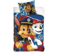 Parure de Couette Paw Patrol - 1 Housse de Couette Paw Patrol 140x200 + 1 taie 63x63cm (Parure de lit Paw Patrol - M) (Parure Pat Patrouille, 140 x 200 cm | 63 x 63 cm)