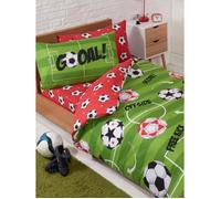 Parure de couette - RAPPORT - Standard - Housse de couette simple - Taie d'oreiller - Motif Football
