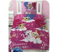 Parure de Couette Shimmer and Shine - 1 Housse de Couette 140x200 + 1 taie 63x63cm (Parure de lit Shimmer and Shine Disney - M) (Shimmer and Shine Disney - A, 140 x 200 cm | 63 x 63 cm)