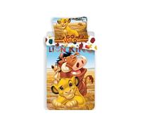 - Parure De Couette + Taie D'oreiller Le Roi Lion Pour Lit A Barreau 100 X 135 Cm