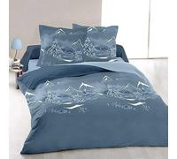 Parure de draps 160x200 cm Nuit des Alpes 100% Coton