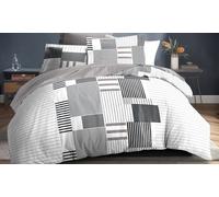 Parure de draps 4 pièces Louna d Univers Décor : 160 x 200 cm / Aby Gris