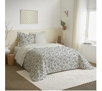 Parure de draps 4 pièces pour lit 140 x 190 cm Bérengère nuage