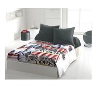 New york parure de draps 4 pieces microfibre