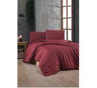 Parure de lit - 1 housse de couette 220 x 240 cm + 2 taies d'oreiller 60 x 60 cm - 100% coton renforcé - Rouge