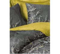 Parure de lit - 1 housse de couette 220 x 240 cm + 2 taies d'oreiller 60 x 60 cm - Satiné 100% coton - Anthracite