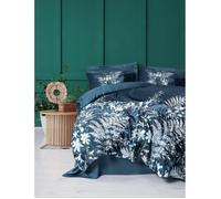 Parure de lit - 1 housse de couette 220 x 240 cm + 2 taies d'oreiller 60 x 60 cm - Satiné 100% coton - Vert