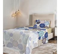 PARURE DE LIT 1 PLACE ET DEMIE SANS REPASSAGE FANTASY - Microfibre - Drap plat 180 × 270 cm, drap-housse 120 × 200 cm avec bonnet élastiqué de 25 cm, taie d'oreiller 50 × 80 cm - Murrine