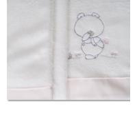 Parure de lit 100% Coralina pour Lits de 80 x 130 cm. Chaude, hyperdouce, hypoallergénique, Comprend Un Drap-Housse, Un Drap Plat et Une taie d'oreiller (Pepo Rose)
