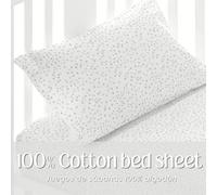Parure de lit 100 % coton, parure de lit complète, comprend drap-housse, drap plat et taie d'oreiller, douce et confortable pour le repos de bébé - ✅Livraison en 3-5 jours Les ensembles de draps pour 