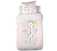 Parure de lit 140x200 cm 100% coton biologique MARELLE Rose