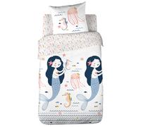 Parure de lit 140x200 cm 100% coton biologique MARINETTE Rose