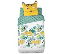 Parure de lit 140x200 cm 100% coton biologique PALACIO Vert