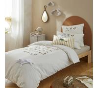 Parure de lit 140x200 cm coton VACANCES D'HIVER mascarpone 2 pièces