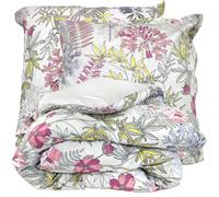 Parure de lit 140x200 cm satin de coton ANAÏS multicolore 2 pièces