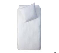 Parure de lit 140x200cm gaze de coton blanc - Atmosphera createur d'interieur