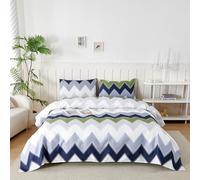 Parure De Lit 180x190/200 cm en Microfibre, Ensemble de Draps 4 Pièces Imprimée, Drap Housse Ajustable 180x200 cm cm, Drap Plat 2 Personnes 240x250 cm et 1 Taie d'oreiller 50x80, Bonia