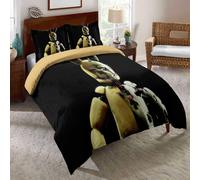 Parure De Lit 2 Personnes Eu-Vv, Ensemble De Lit 3 Pieces Five Nights At Freddy's, Housse De Couette Et Taies D'oreiller En Microfibre Douce Hypoallergénique, Ours