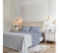 Parure DE LIT 2 Personnes sans Repassage Karma - Microfibre - Drap Plat 240 × 270 cm, Drap-Housse 170 × 200 cm avec Bonnet élastiqué de 25 cm, 2 taies d’Oreiller 50 × 80 cm - Elite