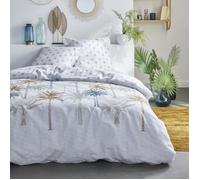 Today Parure de lit 2 personnes Sunshine 16.3 220 x 240 cm 100% coton imprimé Blanc G