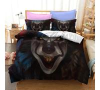 Parure De Lit 2 Pieces Avec Housse De Couette Et Motif Clown, Pour Lit Simple, Queen, King Size, Livraison Directe, Film D'horreur