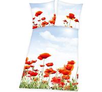 Parure de lit 2 pièces coquelicots 135 x 200 cm 100% coton