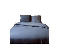 - Parure de lit 2 places Gypsy avec imprimé nid d'abeille - Longueur 260 cm x Largeur 240 cm - Gris foncé - Gypsy