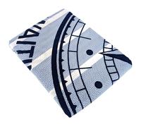 Parure de lit 240x220 cm 100% coton biologique OCEAN Bleu